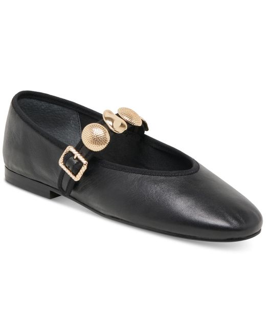 Dolce Vita Black Relan Embellished Mary Jane Flats