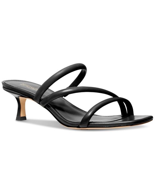Michael Kors Black Michael Celia Slip-on Slide Dress Sandals