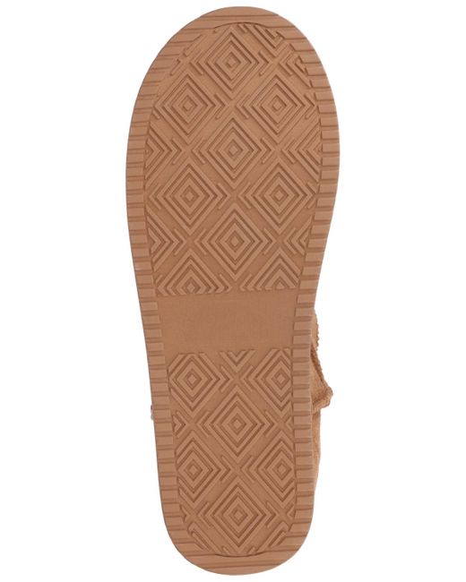Journee Collection Brown Noa Round Toe Bootie Slippers