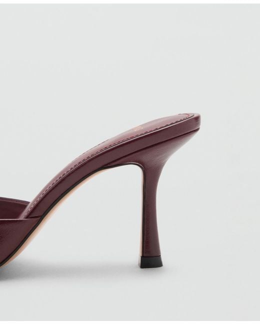 Mango White Pointed-heel Sandals