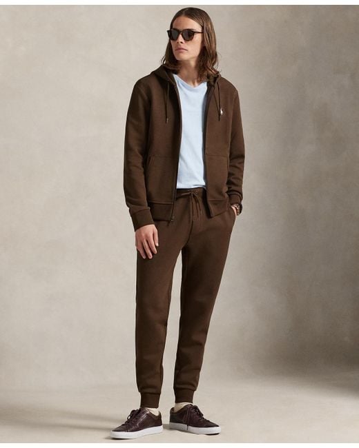 Polo Ralph Lauren Brown Double-knit Full-zip Hoodie for men