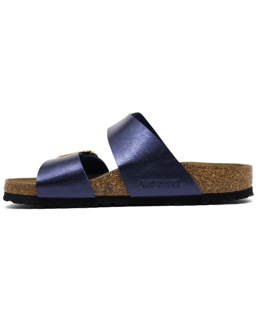 Birkenstock Blue Sydney Luxe Buckle Birko-flor Sandals From Finish Line