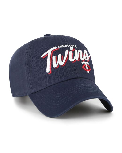'47 Blue Minnesota Twins Ariana Clean Up Adjustable Hat