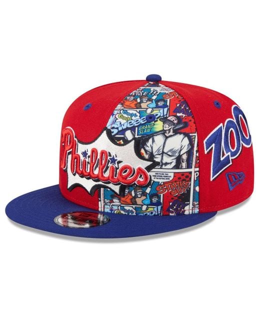 KTZ Red/royal Philadelphia Phillies 2025 Mlb Diamond Hero Edition 9fifty Snapback Hat for men