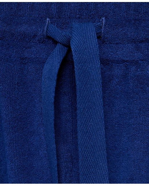 Mango Blue Terry Cotton Pants