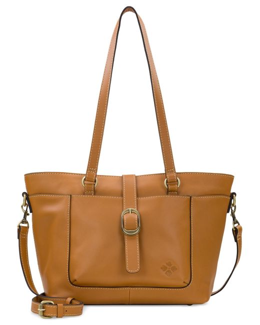 Patricia Nash Brown Noto Extra Large Leather Tote