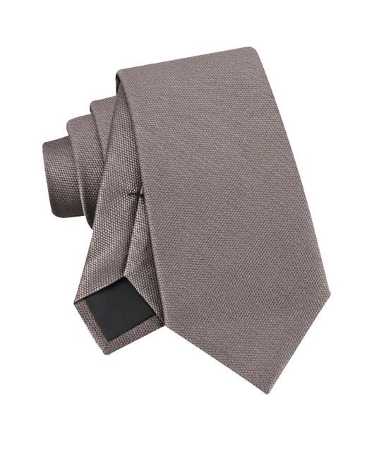 Calvin Klein Gray Silky Solid Tie for men