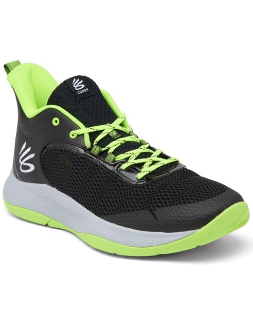 Under Armour 3z6 Basketball Sneakers From Finish Line in Green for Men