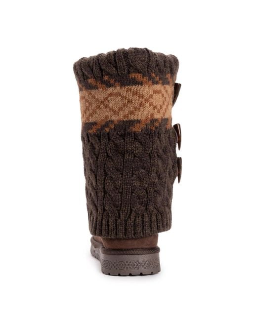 Muk Luks Brown Cheryl Boots