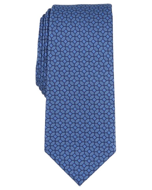 Alfani Blue Garner Geo-pattern Tie for men