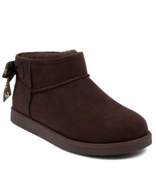 Juicy Couture Brown Kelsey Round Toe Cold Weather Booties