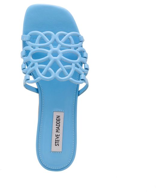 Steve Madden Blue Lotus Slide Square-toe Flat Sandals