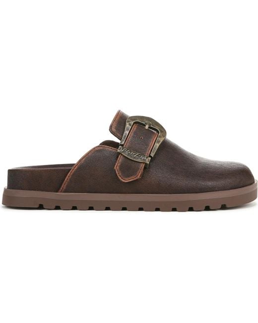 Blowfish Brown Sienna Round Toe Slip On Flat Clogs