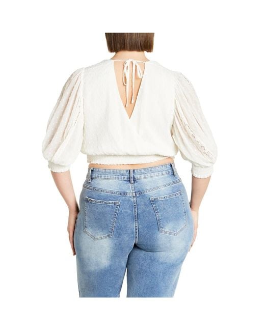 City Chic Blue Dee Top