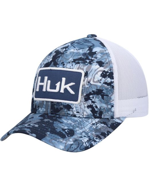 HUK Blue Tide Change Trucker Snapback Hat for men
