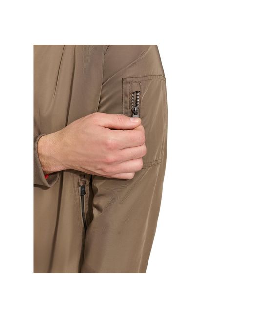 Calvin Klein Natural Solid-color Zipper Flight Jacket for men