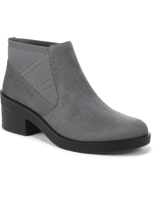 LifeStride Black Outlook Washable Knit Short Booties