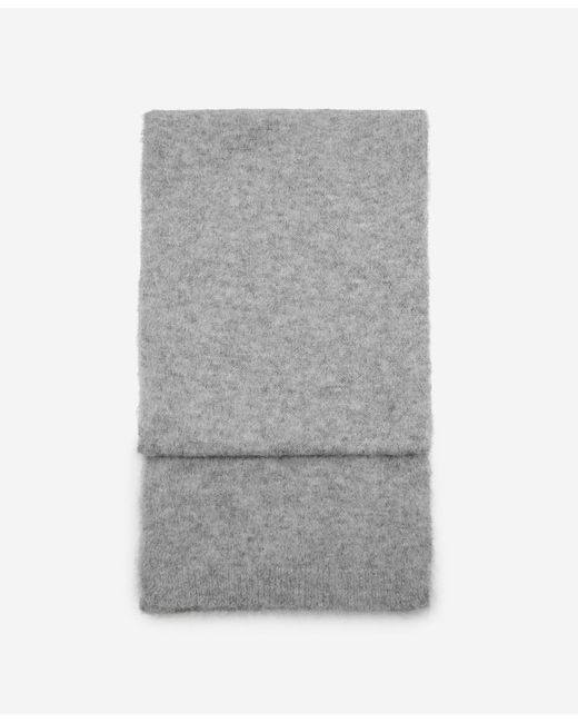 Mango Gray Plain Knitted Scarf