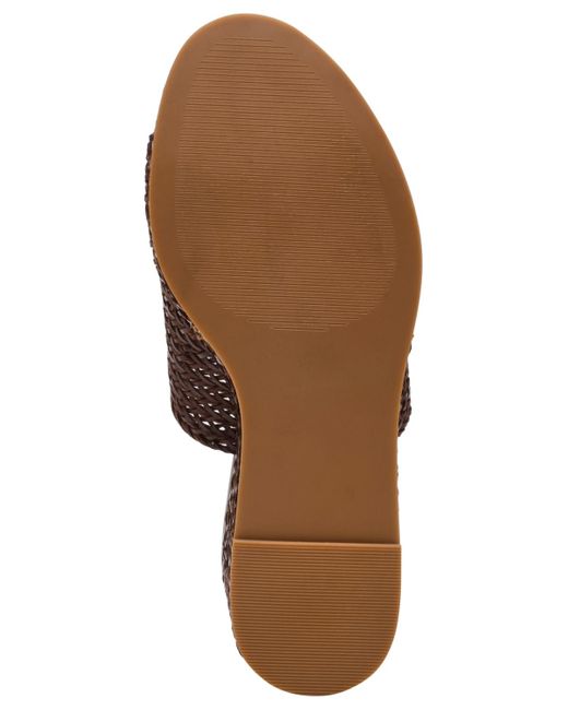 Steve Madden Brown Cassi Platform Wedge Slides