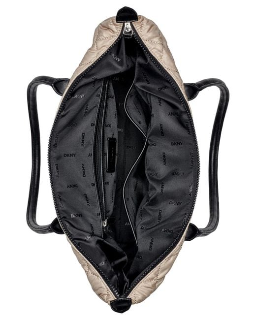 DKNY Brown Lyla Extra-large Zipper Shopper Tote Bag
