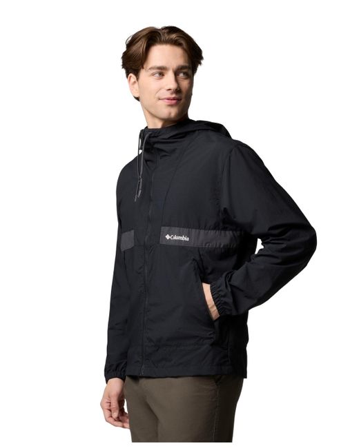 Columbia Black Spire Valley Hooded Windbreaker for men