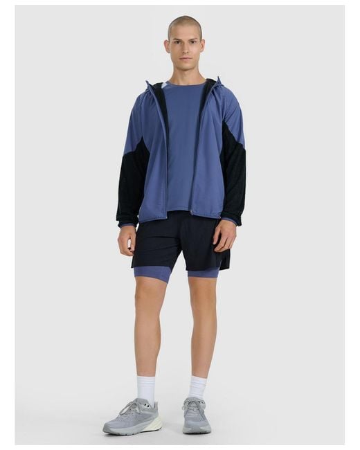 4F Blue Primaloft Active Trail Running Sweatshirt for men