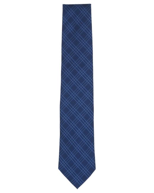Michael Kors Blue Grid Pattern Tie for men