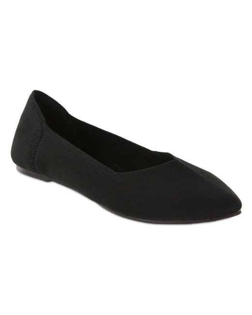 mia kerri pointed toe flyknit flat