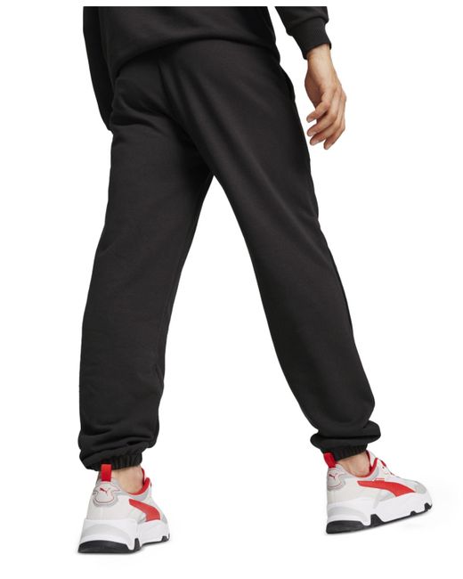PUMA Black Ess F1 Regular-fit Logo-print Sweatpants for men