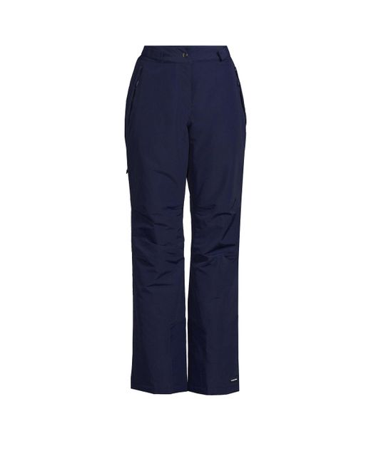 Lands' End Blue Petite Squall Waterproof Insulated Snow Pants