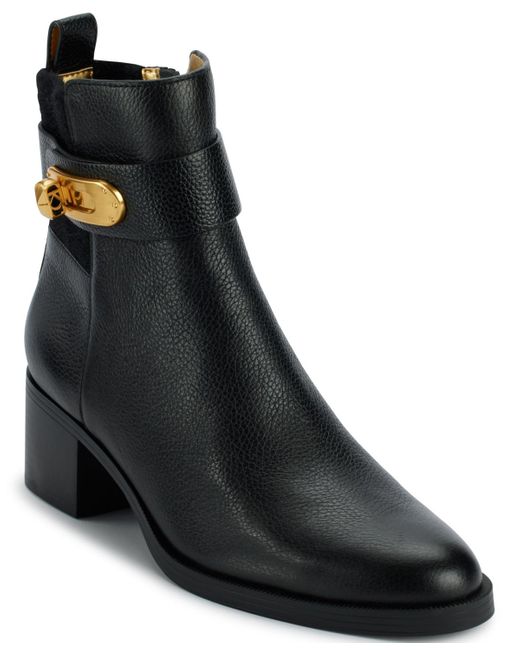 Donna Karan Black Thompson Booties