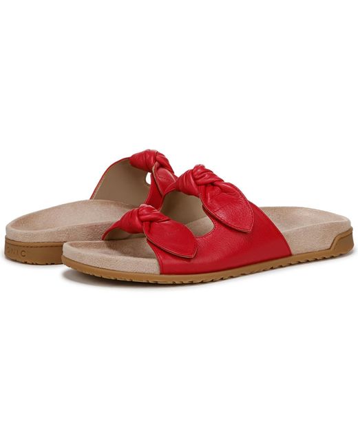 Vionic Red Elara Slide Sandals