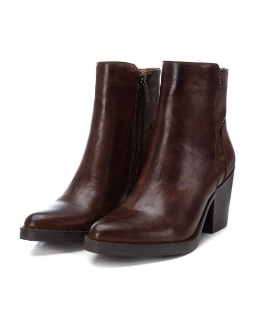 Xti Brown Ankle Booties Refresh Collection By