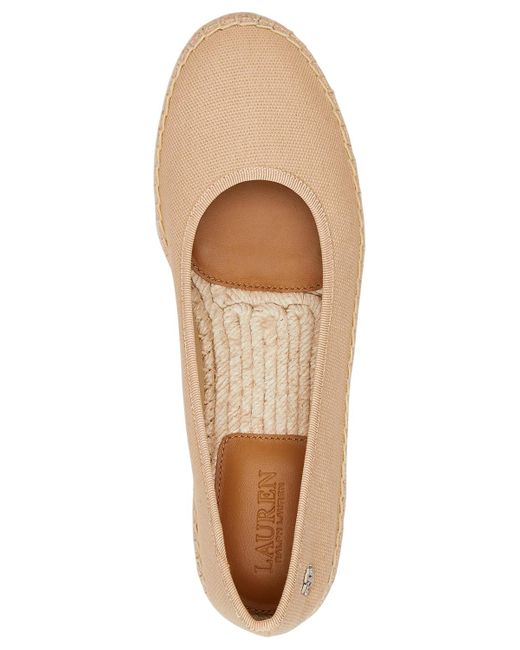 Ralph Lauren Natural Luize Espadrille Ballet Flats