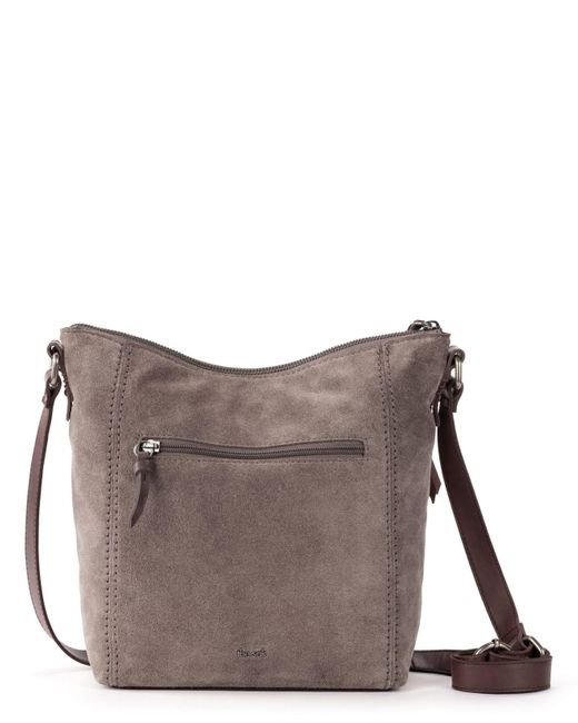 The Sak Ashland Leather Crossbody in Gray Lyst