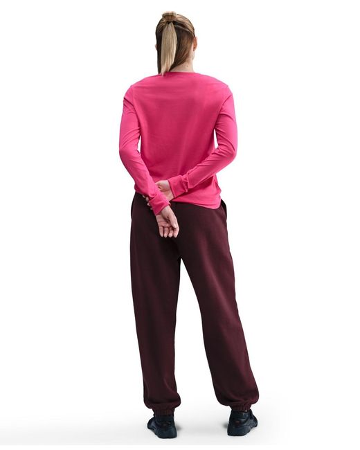 Nike Pink Sportswear Club Cotton Long-sleeve T-shirt