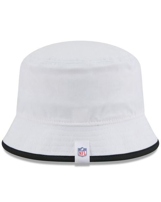KTZ White New Orleans Saints 2025 Nfl Training Camp Stretch Bucket Hat for men