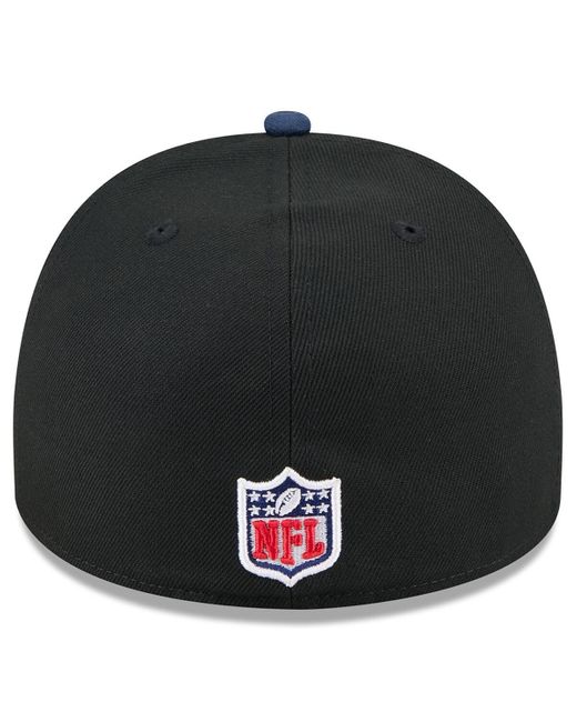 KTZ Blue Black/navy New England Patriots 2025 Nfl Draft On Stage A-frame 59fifty Fitted Hat for men