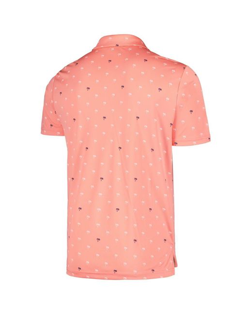 Levelwear Pink Usmnt Groove Performance Polo for men
