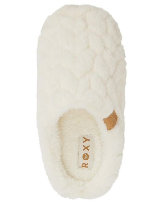 Roxy White Bae Slip-on Slippers