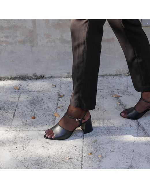 Alterre Black Amal Customizable Point Sandal