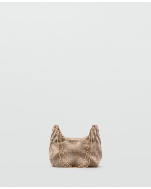 Mango Natural Double Handle Crystal Bag