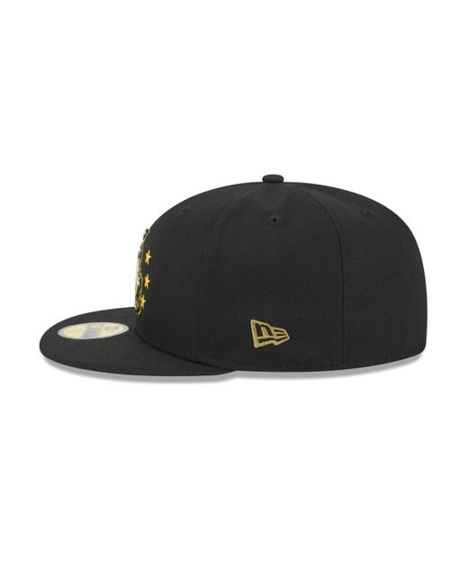 KTZ Black Los Angeles Dodgers 2024 Armed Forces Day On-field 59fifty Fitted Hat for men
