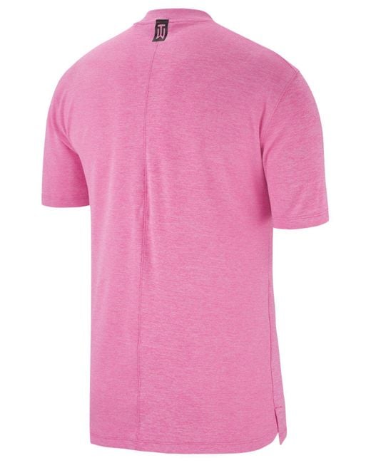 Nike Tiger Woods Vapor Golf Polo in Pink for Men | Lyst
