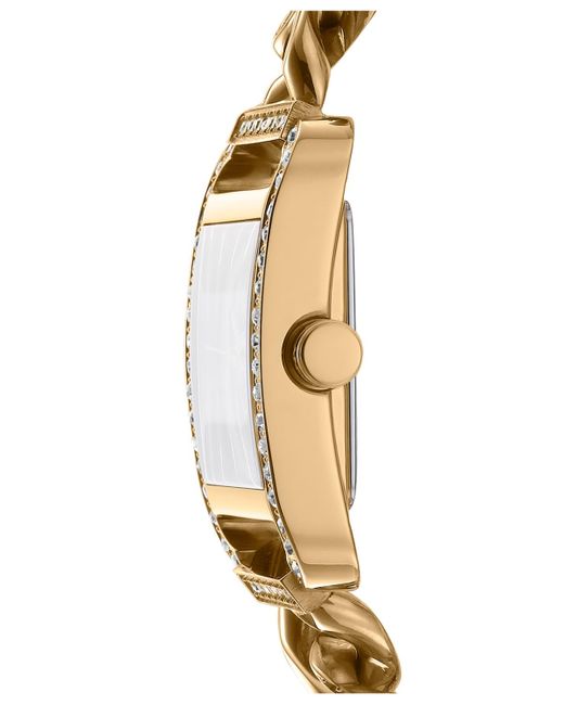 DKNY Metallic City Glitz -tone Stainless Steel Bracelet Watch