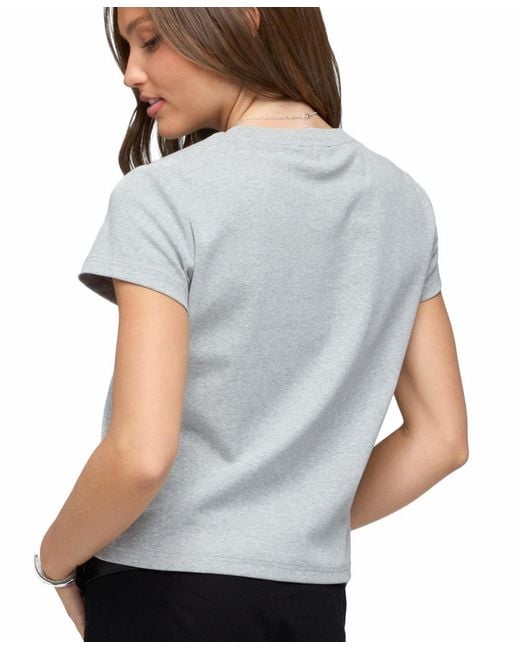 Edikted Gray Perfect Basic T Shirt
