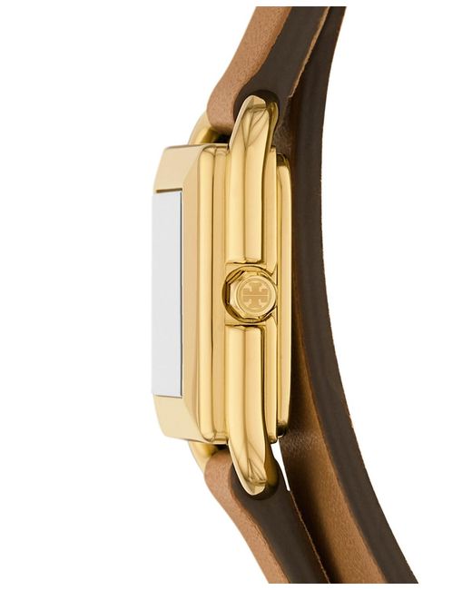 Tory Burch The Small Kira Double Wrap Leather Strap Watch  display picture 1