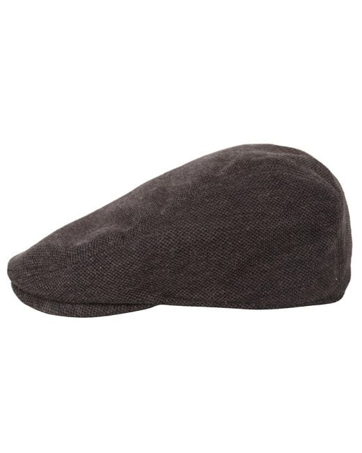 Levi's Brown Stretch Pique Flat Top Hat for men