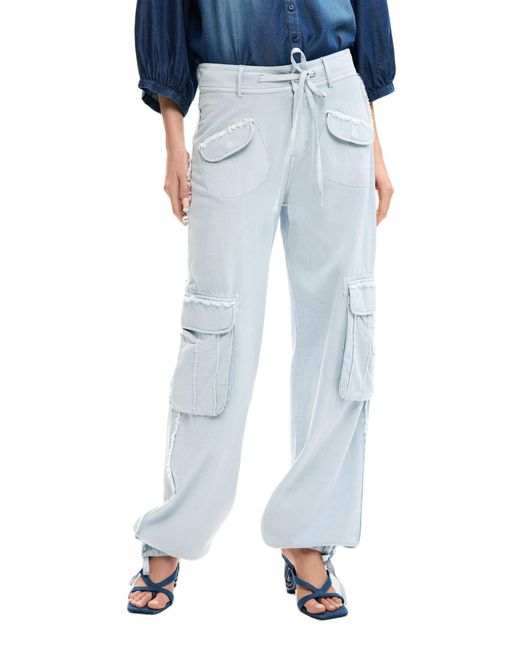 Desigual Blue Cargo Pants