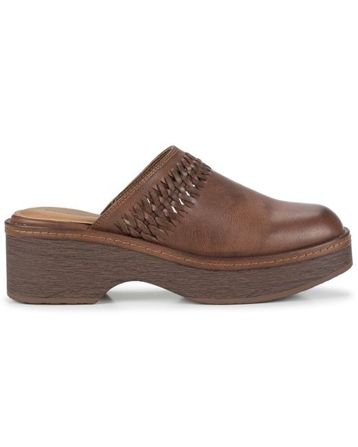BareTraps Brown Sandy Slip On Clogs